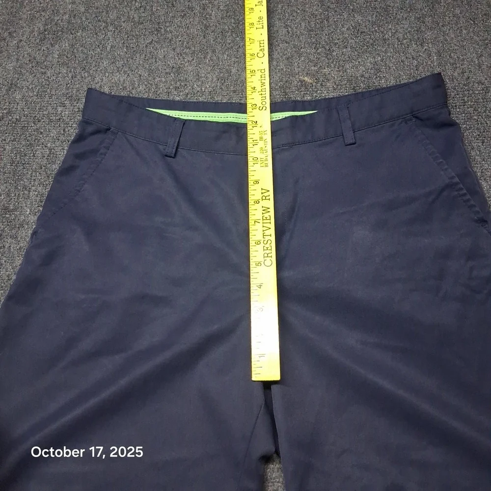 IZOD Golf Shorts Men 34‎ Blue Classic Chino Summer Wear Outdoor 9